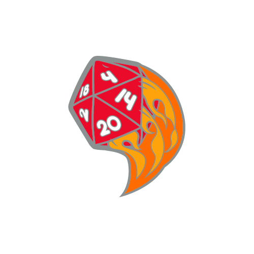 Flaming d20