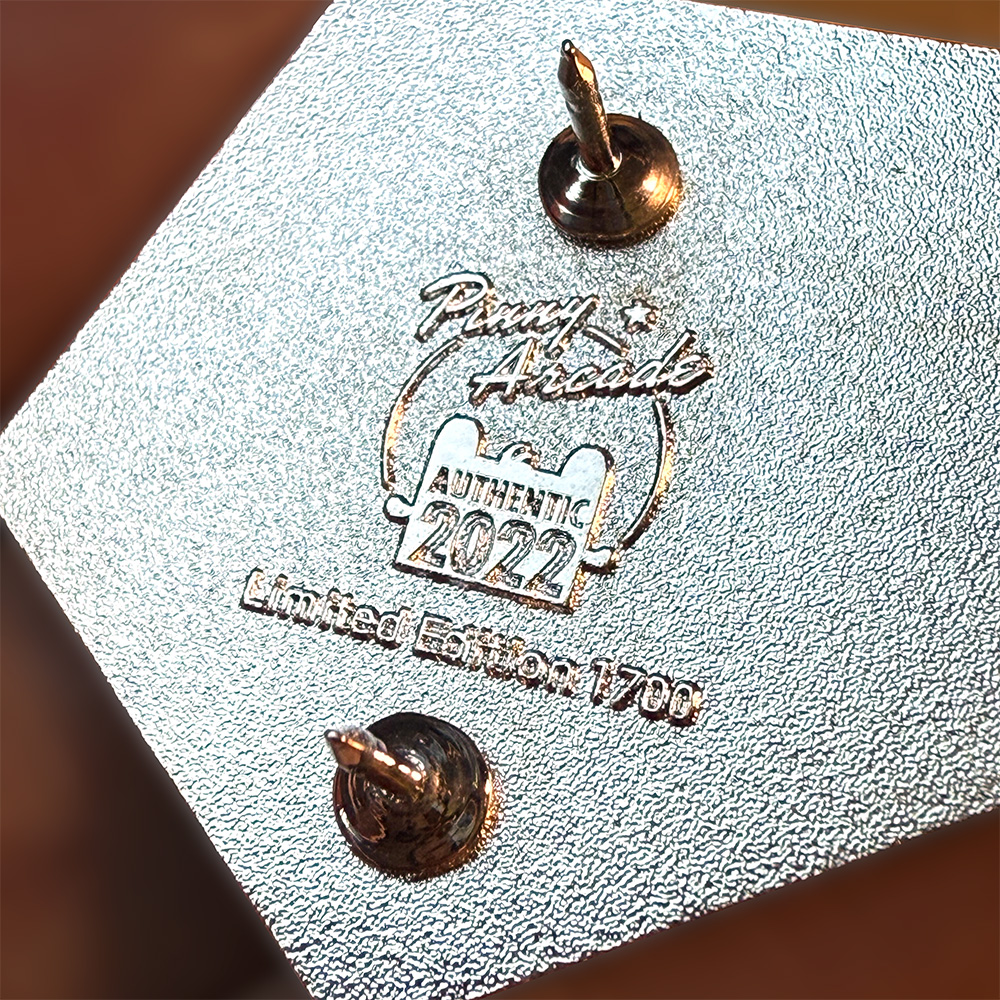 Official Pinny Arcade logo stamp